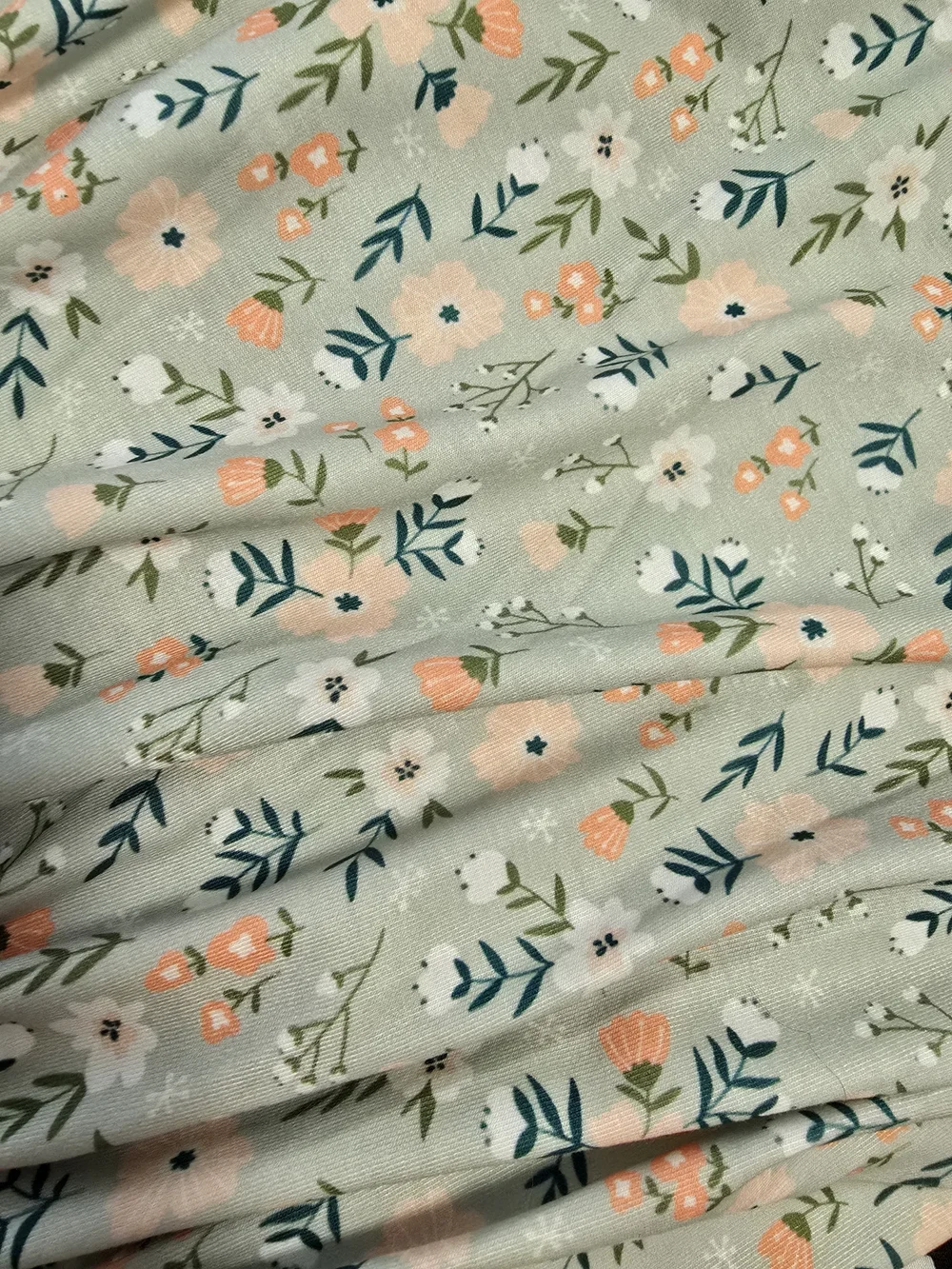 Abby & Evie Girls 2pc Dress & Leggings Set Size 8 Cotton Floral Ruffle